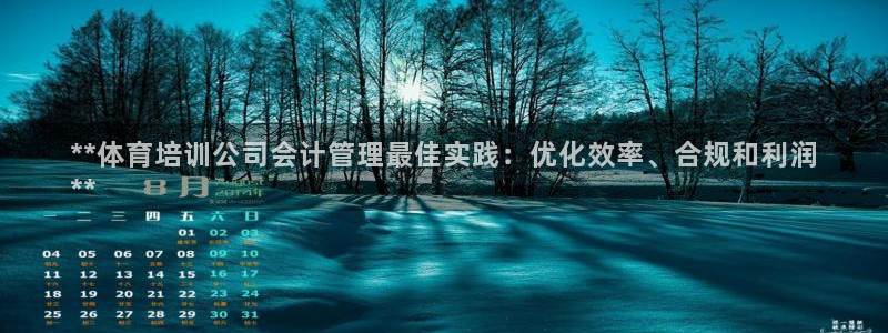 欧陆娱乐注册代理多少钱一年：**体育培训公司会计管理