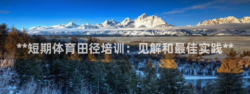 欧陆娱乐注册平台：**短期体育田径培训：见解和最佳实