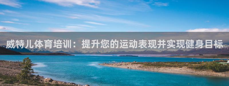 欧陆娱乐app攻略：威特儿体育培训：提升您的运动表现