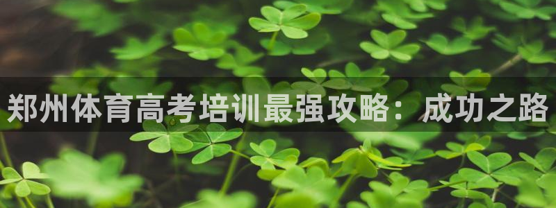 欧陆娱乐代理 贴吧：郑州体育高考培训最强攻略：成功之