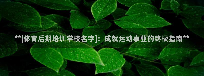 欧陆娱乐怎么注册会员号：**[体育后期培训学校名字]
