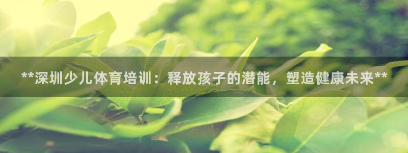 欧陆娱乐不让提现：**深圳少儿体育培训：释放孩子的潜能，塑造